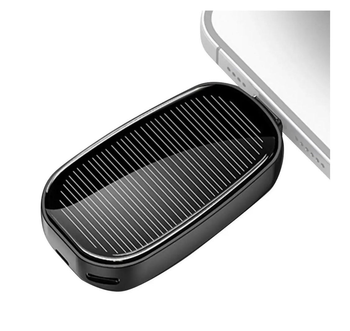Cargador solar portátil com celular que cabe no bolso