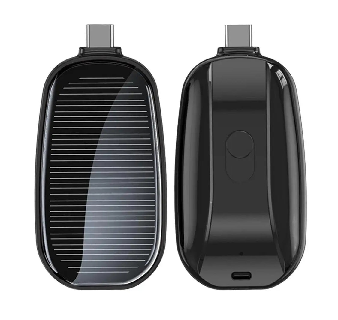 Cargador solar portátil com celular que cabe no bolso