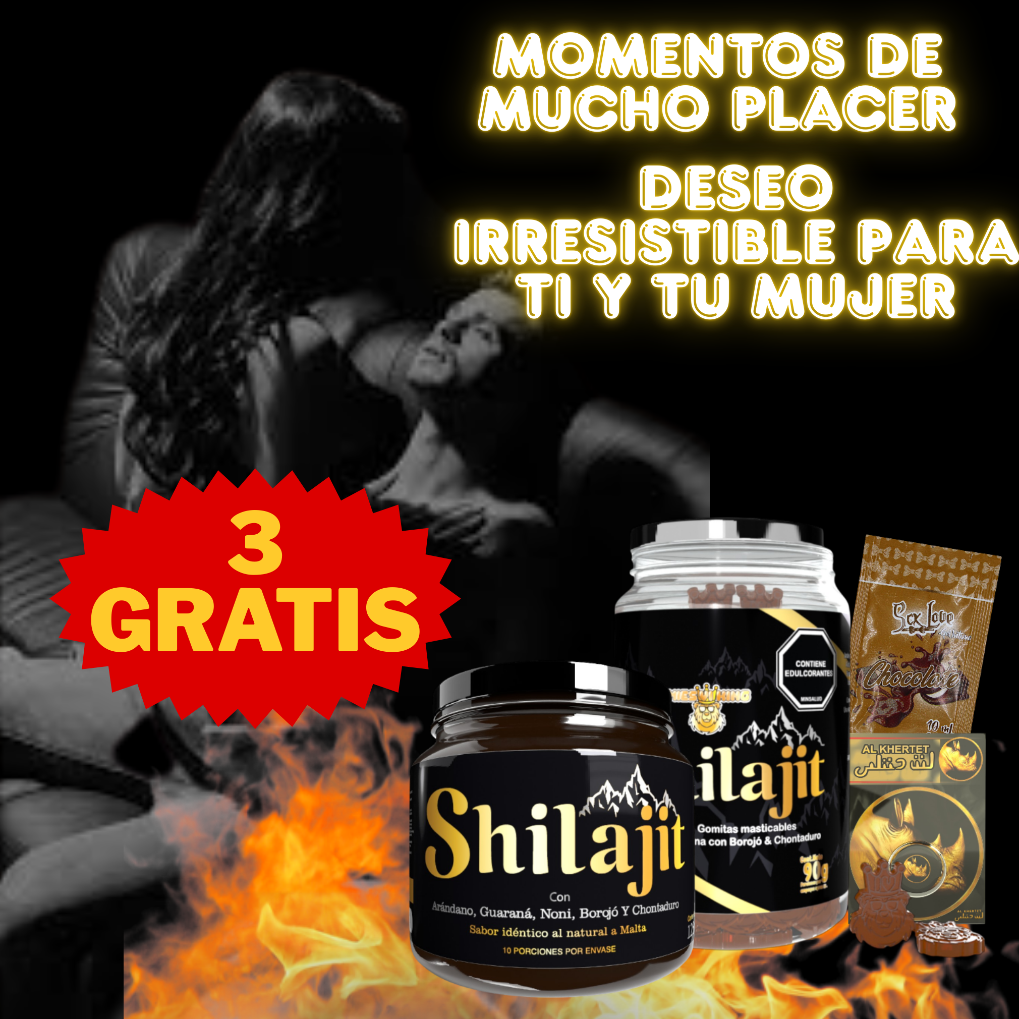 ✅LLÉVATE TRES PRODUCTOS GRATIS ✅        Combo Shilajit Original – Energia, Vitalidade e Prazer em um só produto!                        🔥 Promoção Exclusiva e por Tempo Limitado!